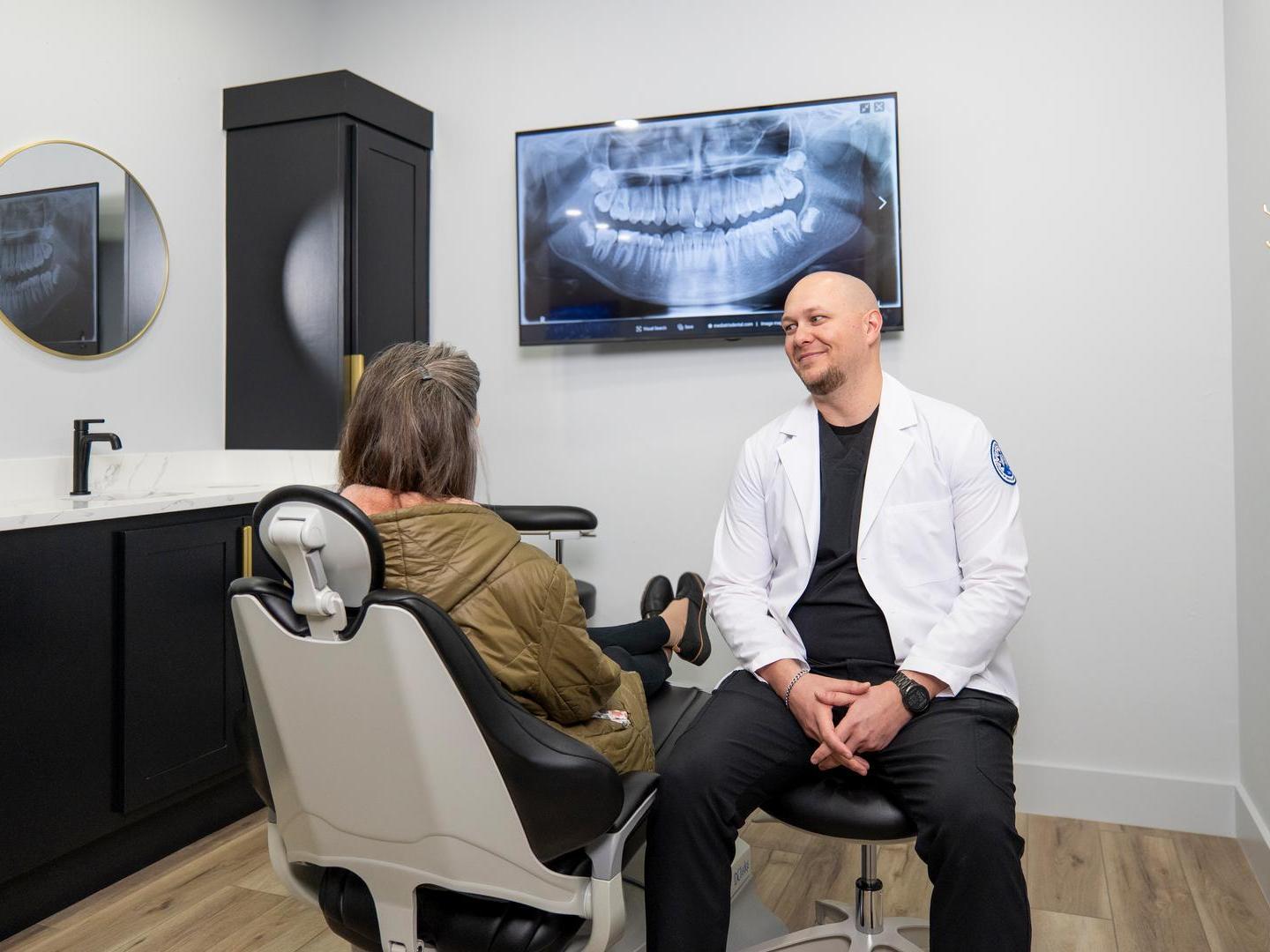 Photo of Dentist with Patient